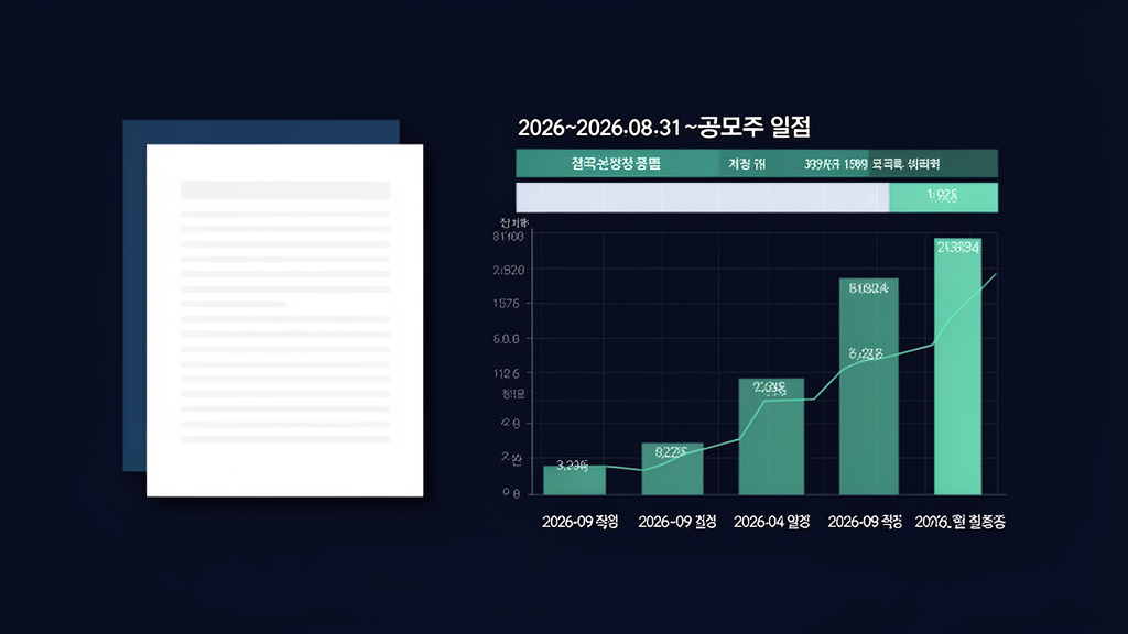 2026-08-31~2026-09-06 공모주 일정 | 청약·상장 예정 종목 확인